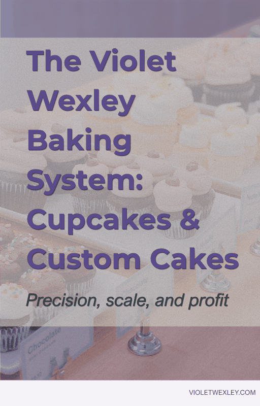 The Violet Wexley Baking System: Cupcakes & Custom Cakes — manual cover