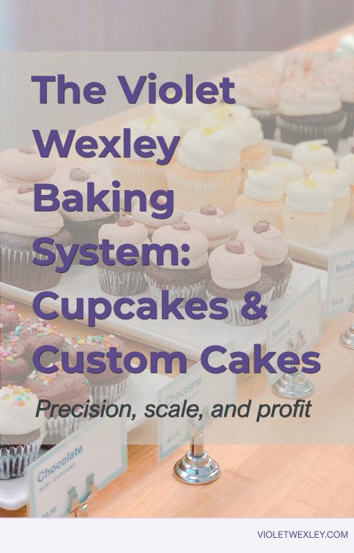 The Violet Wexley Baking System: Cupcakes & Custom Cakes — manual cover